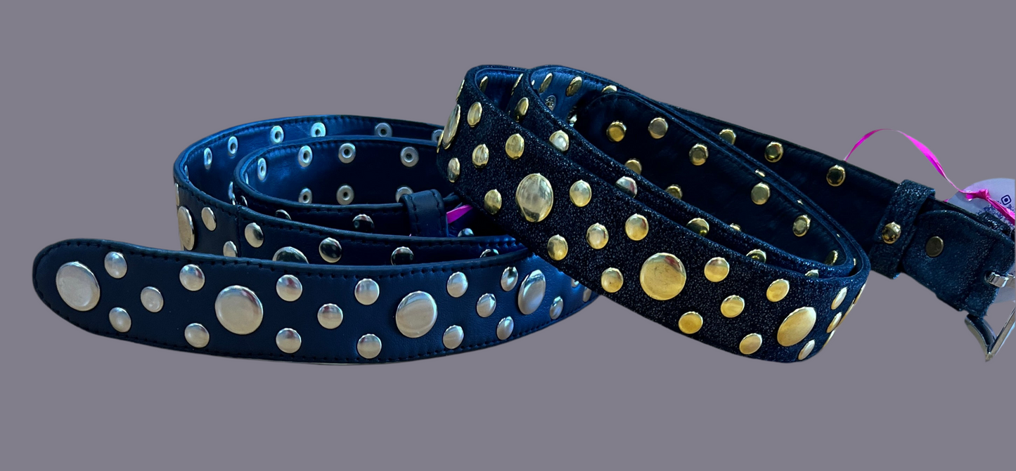 Hélène Leather - WSNBS Narrow Studded belt