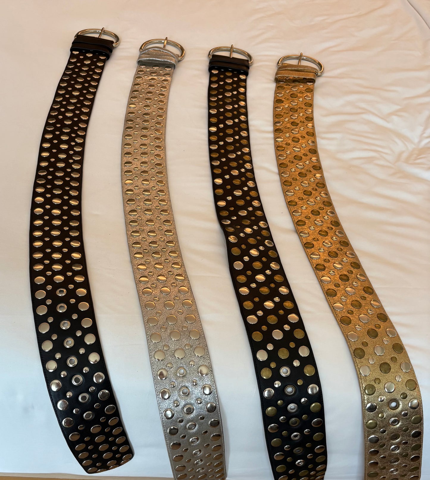 Hélène Leather - WSB001 Large Leather Stud Belt