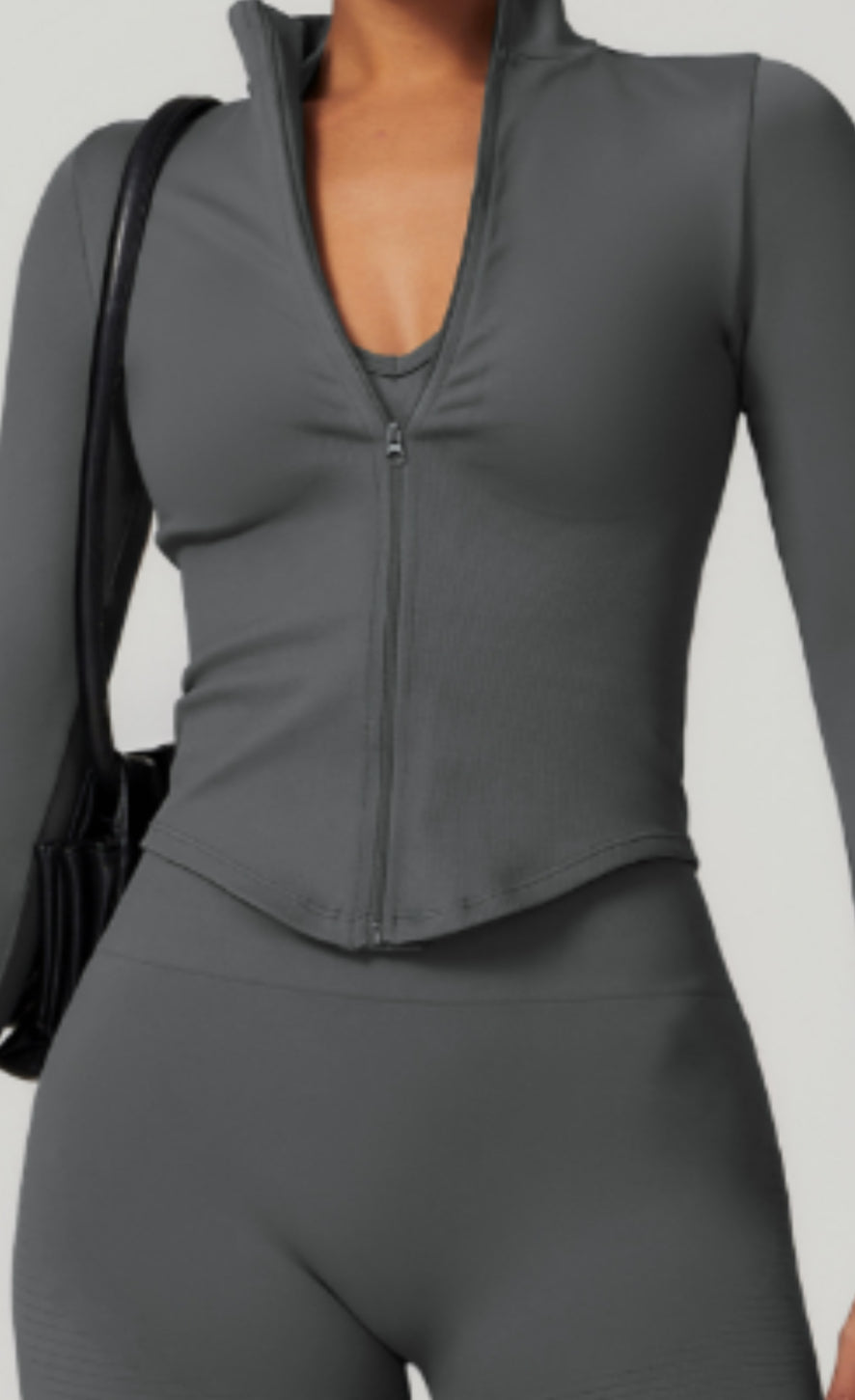Hélène Fit Women - Jackets WT5454 Full Zip Long sleeved Mid Length Yoga