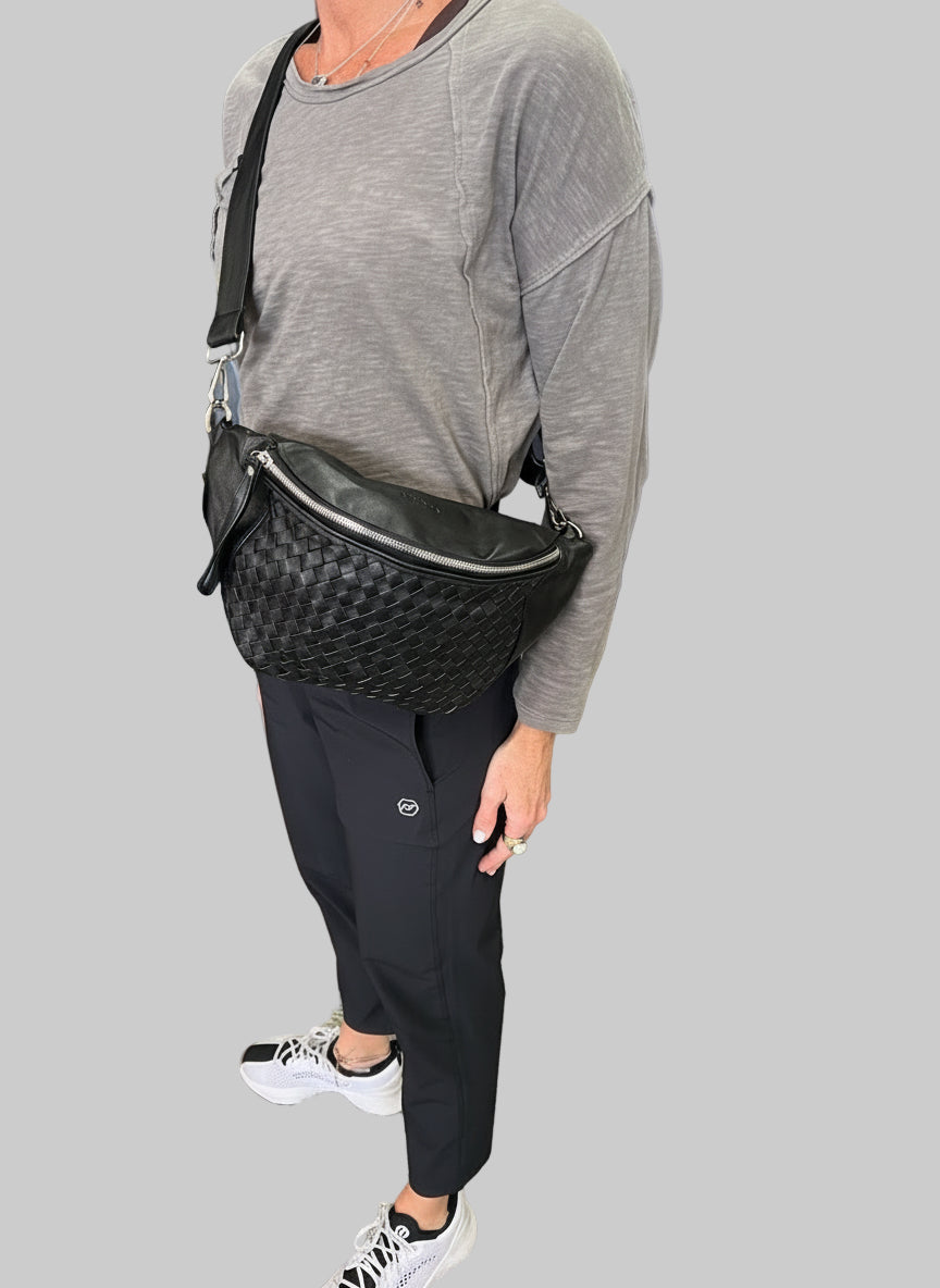 Hélène Leather - WSWB Woven Leather Cross Body
