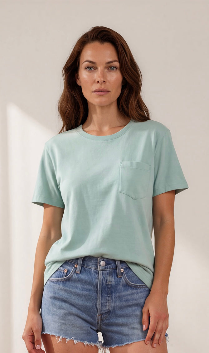 Hélène Fit - WSBTS Wide Crew Neck with Beaded Pocket