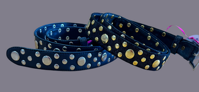 Hélène Leather - WSNBS Narrow Studded belt