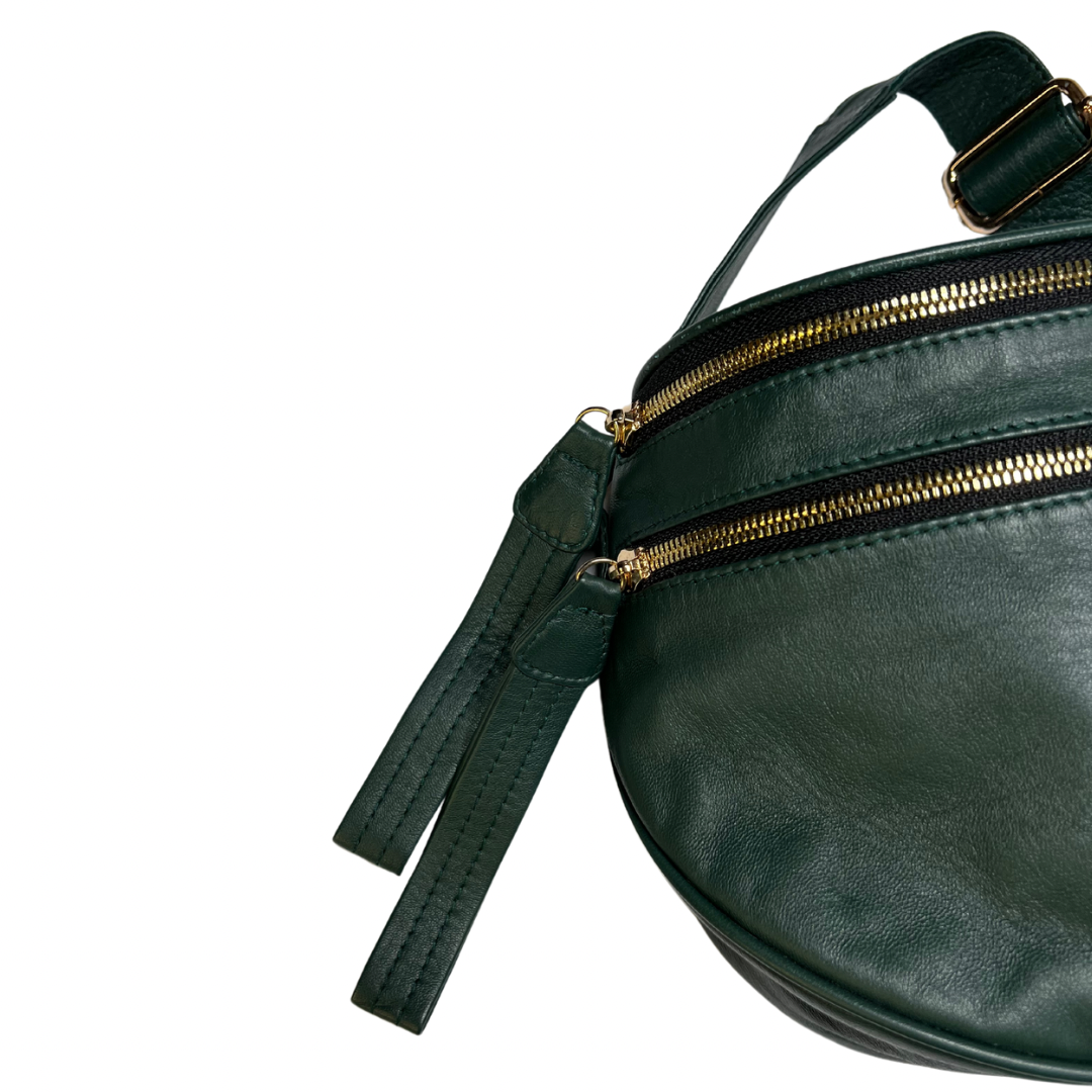 Hélène Leather - Equinox Cross Shoulder Double Zip