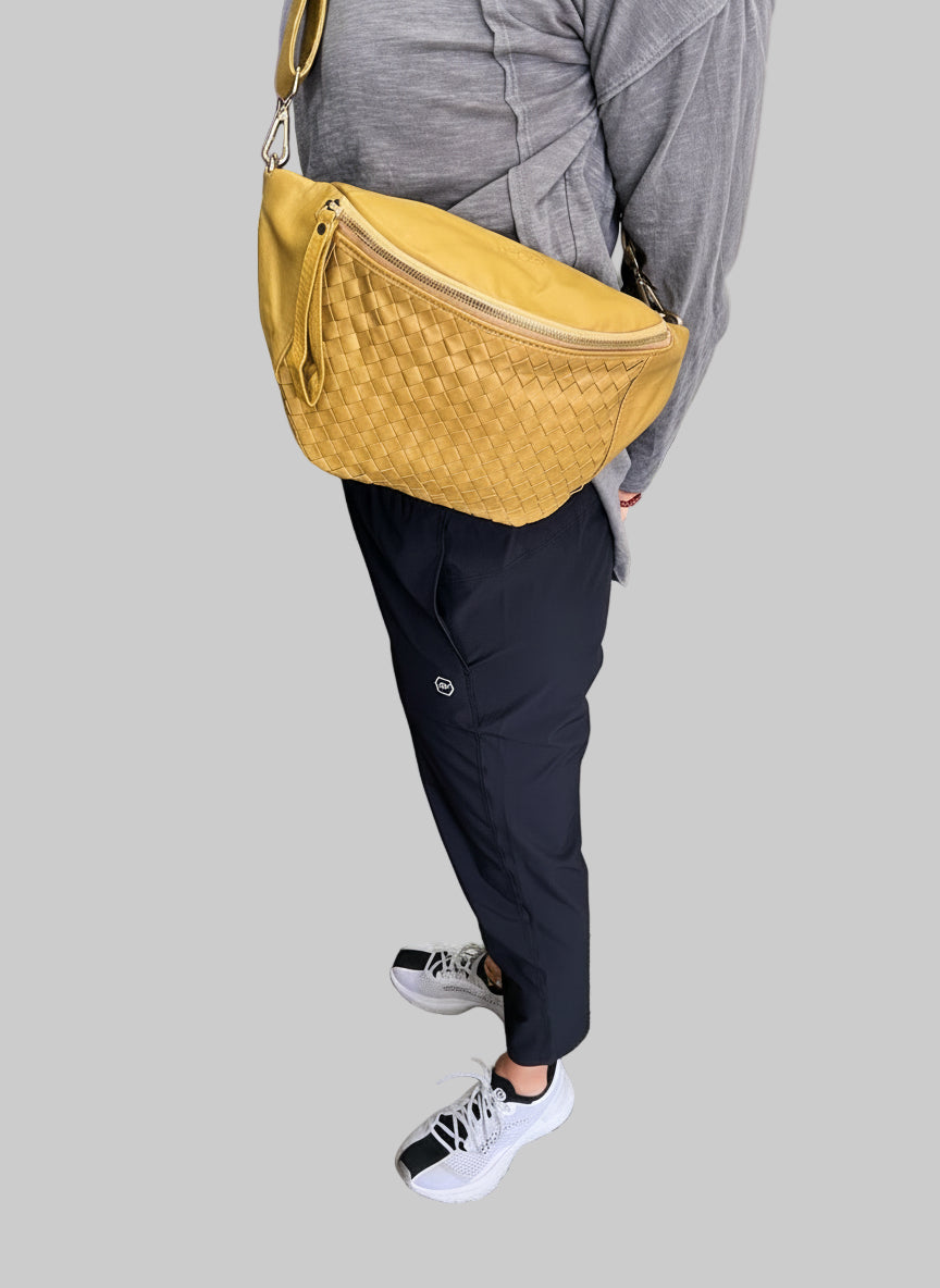 Hélène Leather - WSWB Woven Leather Cross Body