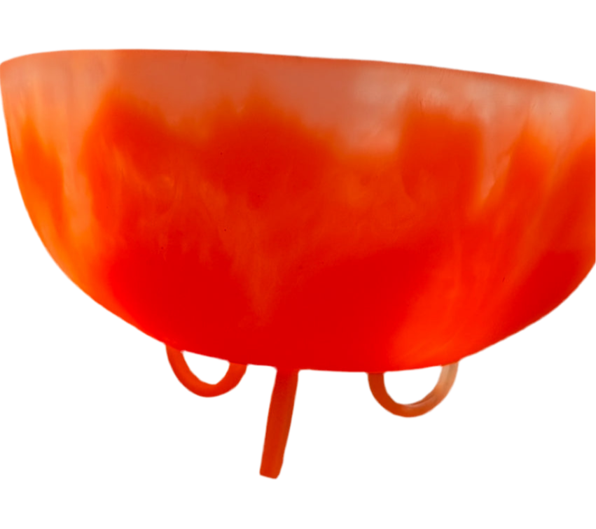 Janine's Resin - Jurassic Resin 20cm Bowl with Feet