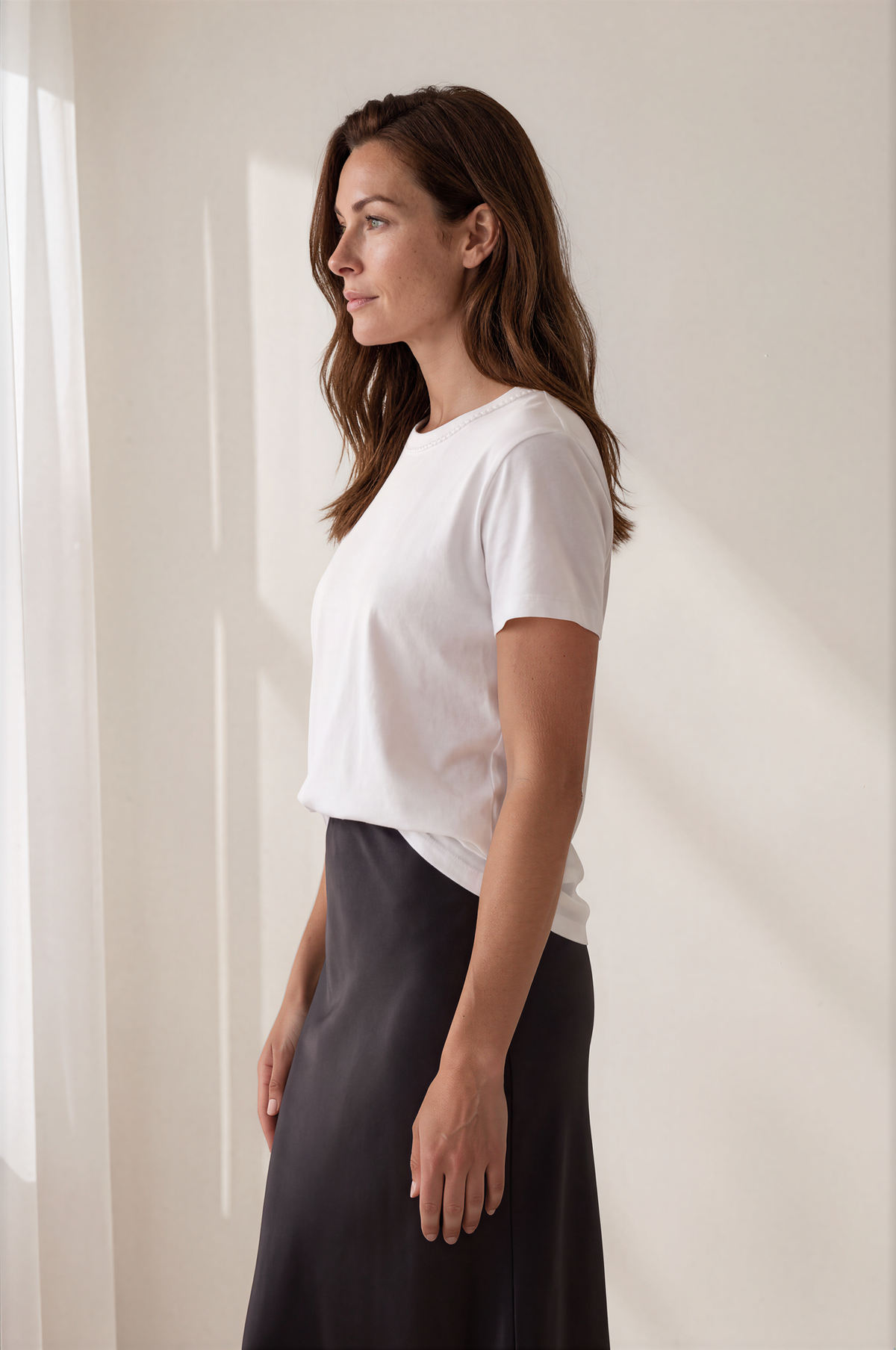 HÉLÈNE FIT - WSBCN Cotton Beaded Crew Neck Tee