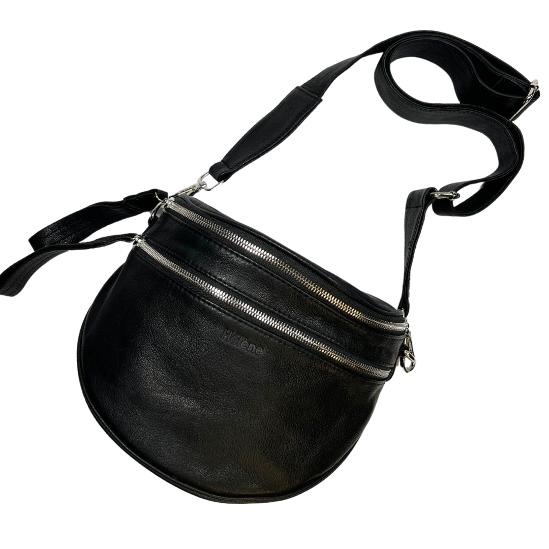 Hélène Leather - Equinox Cross Shoulder Double Zip