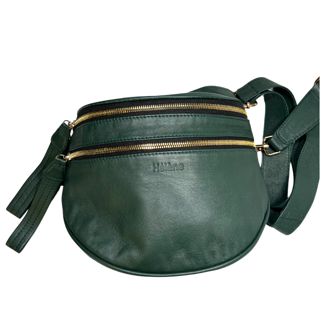 Hélène Leather - Equinox Cross Shoulder Double Zip