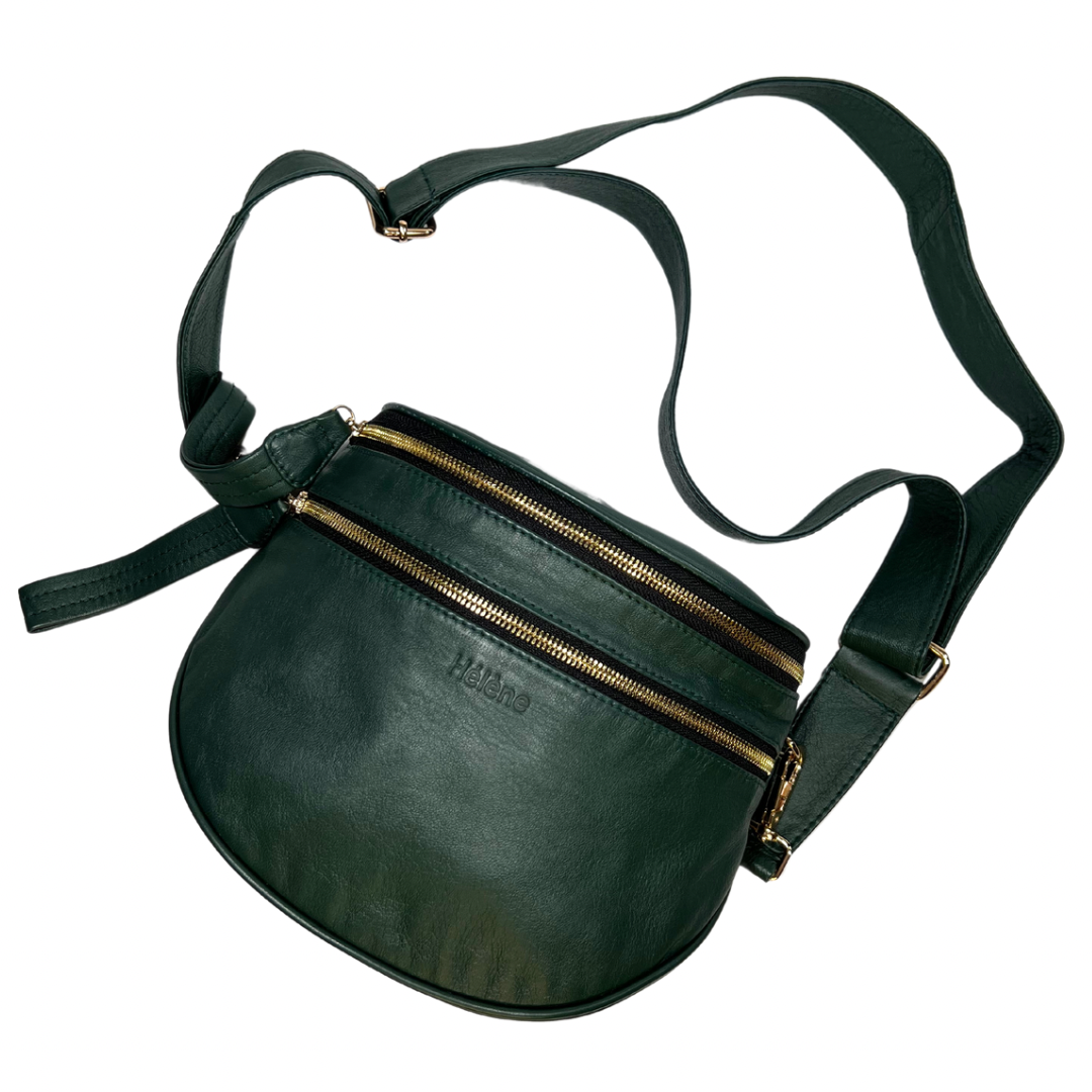 Hélène Leather - Equinox Cross Shoulder Double Zip