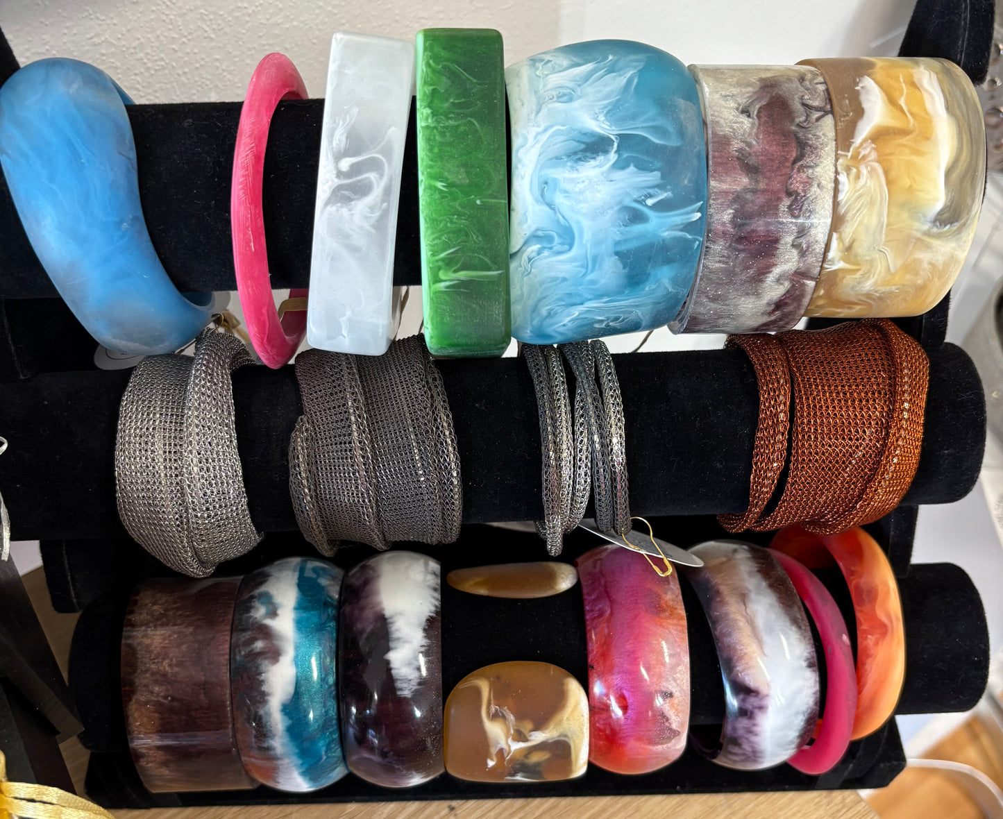 Janine's Resin - Jurassic Resin Large Bangle