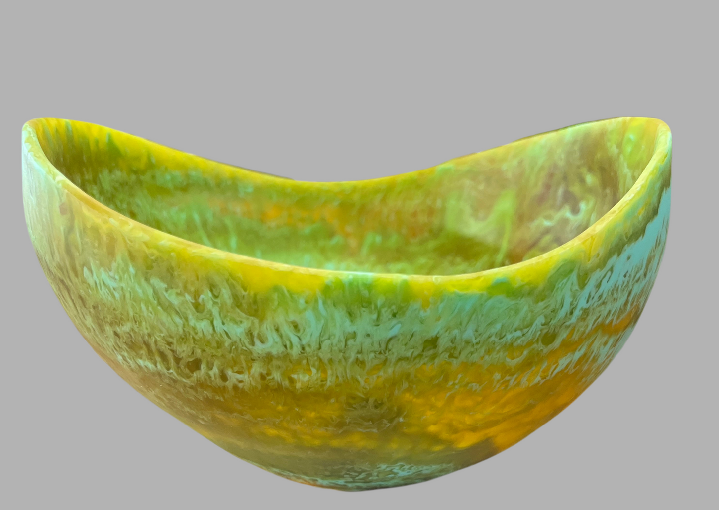Janine's Resin - Jurassic Resin 25cm Large Oval Bowl