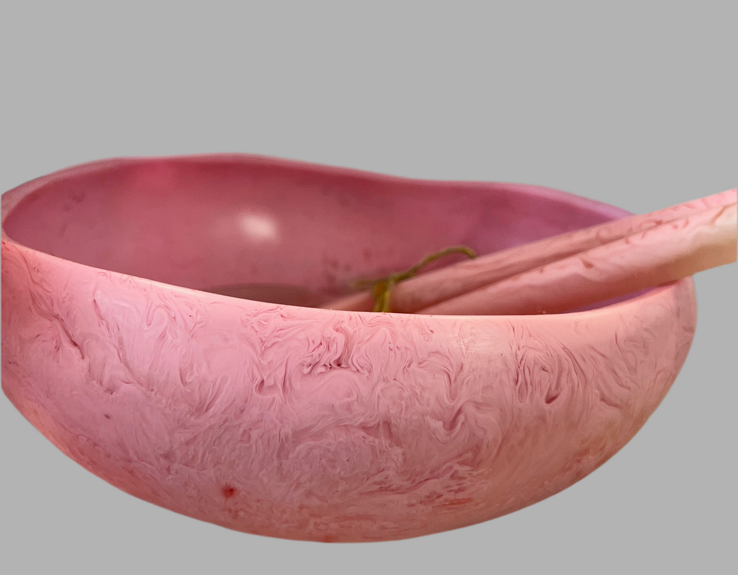 Janine's Resin - Jurrasic Resin Lipped Round Bowl 25cm