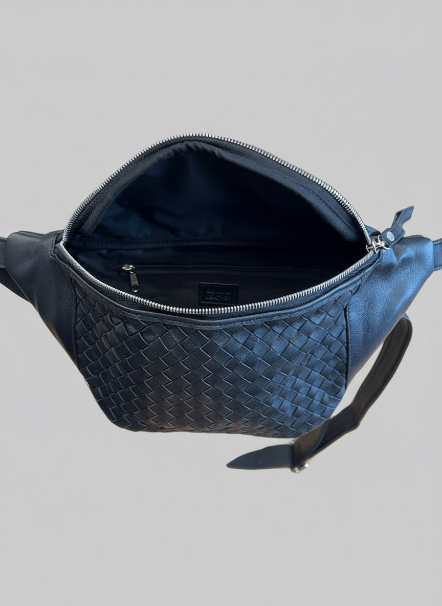 Hélène Leather - WSWB Woven Leather Cross Body