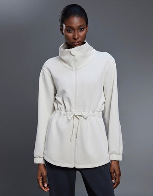 Hélène Fit - WT25137  Funnel Neck Full Zip Elegant Jacket