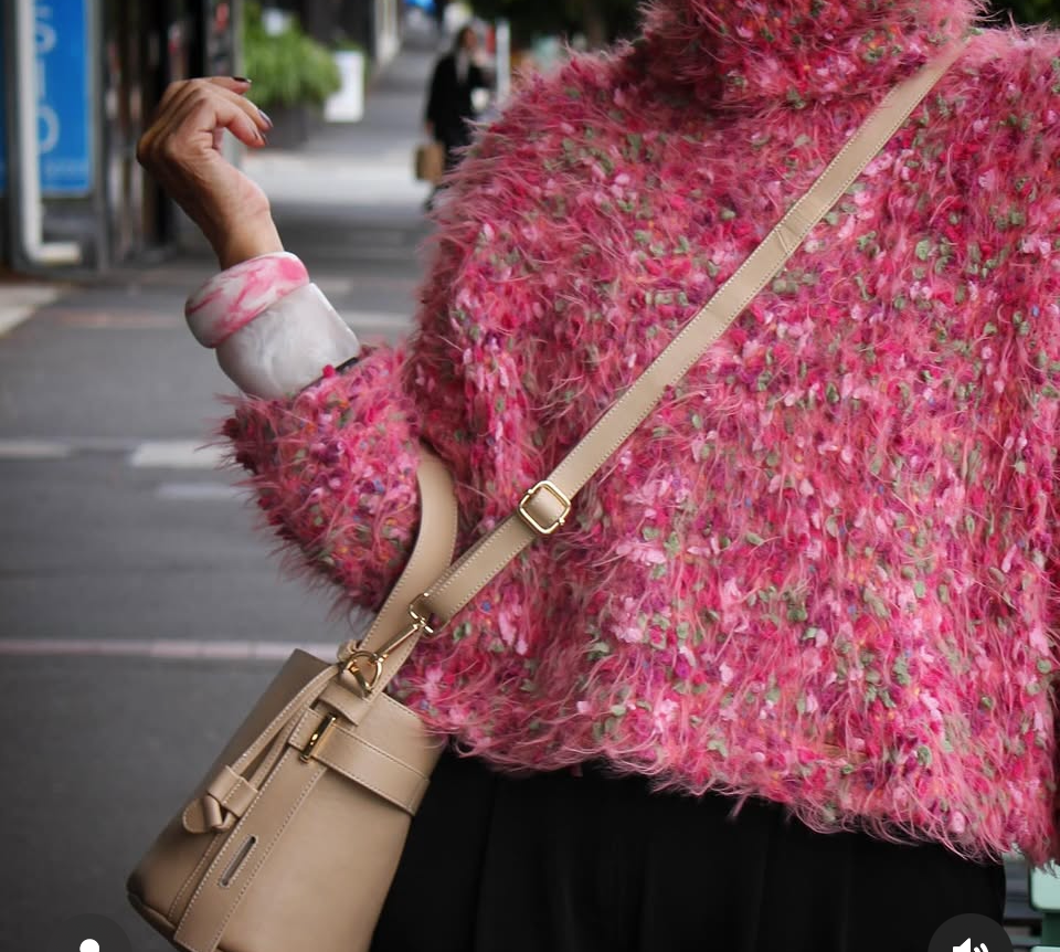 Hélène Leather _ Winter Solstice Bucket Bag