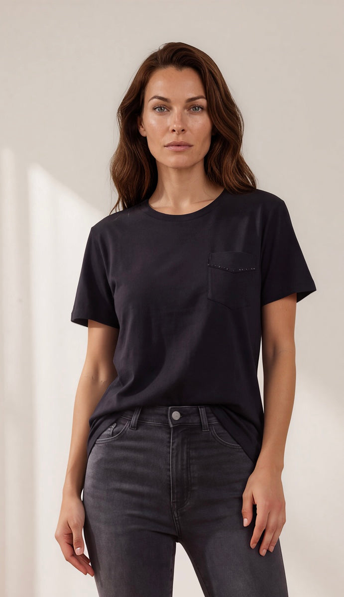 Hélène Fit - WSBTS Wide Crew Neck with Beaded Pocket