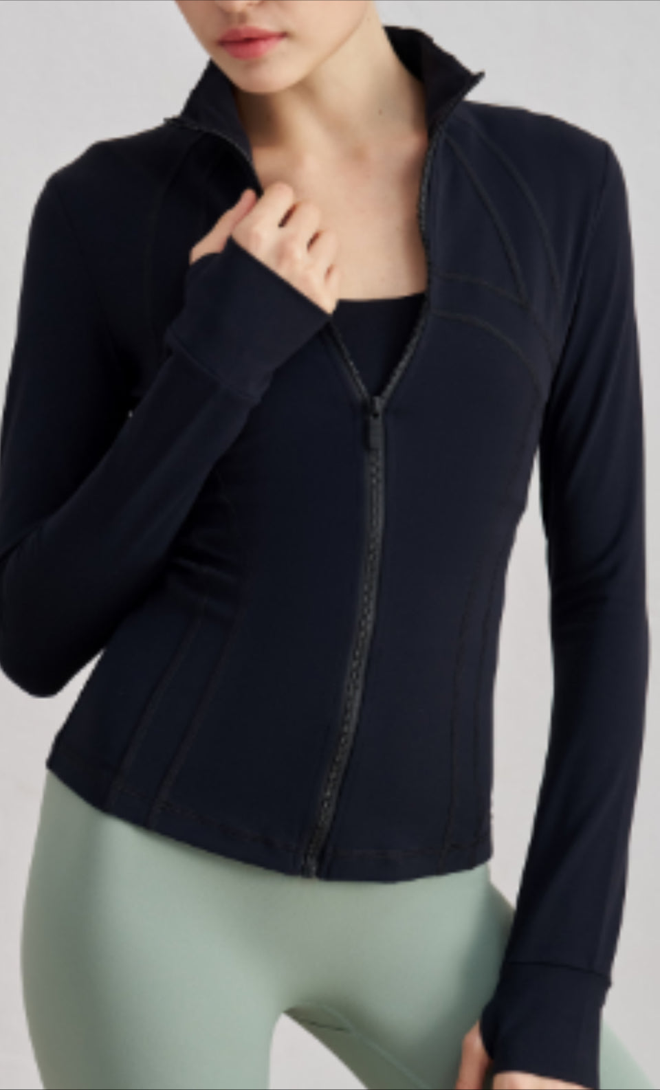 Hélène Fit Women - Jackets WT5445 Turtle Neck Sports Jacket With Stitching