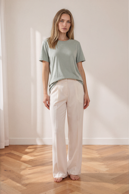 Hélène Fit - WSCNSS 100% cotton crew neck relaxed tee shirt