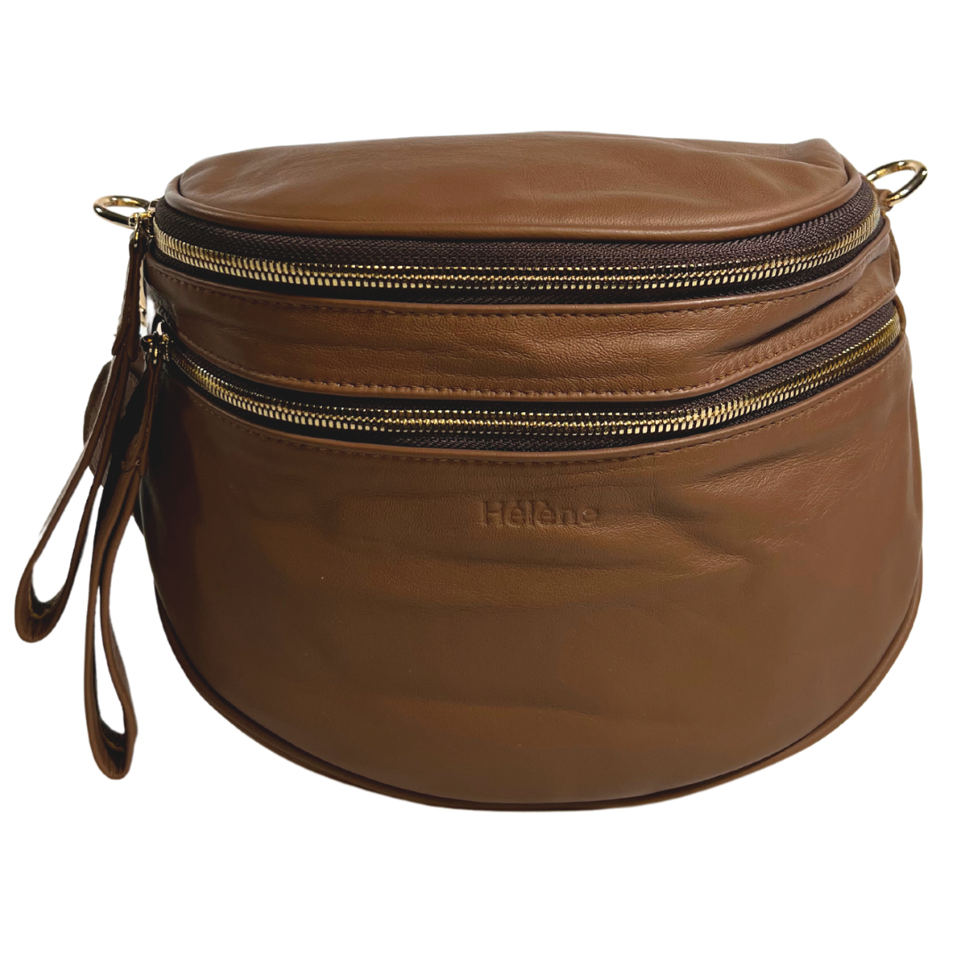 Hélène Leather - Equinox Cross Shoulder Double Zip